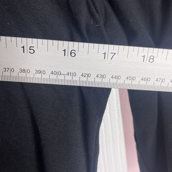 Eileen Fisher Mini Dress Women XS Viscose Stretch Jersey Dress Black Half Sleeve - Picture 5 of 8